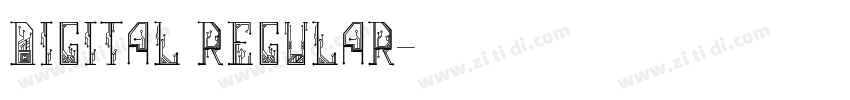 Digital Regular字体转换
